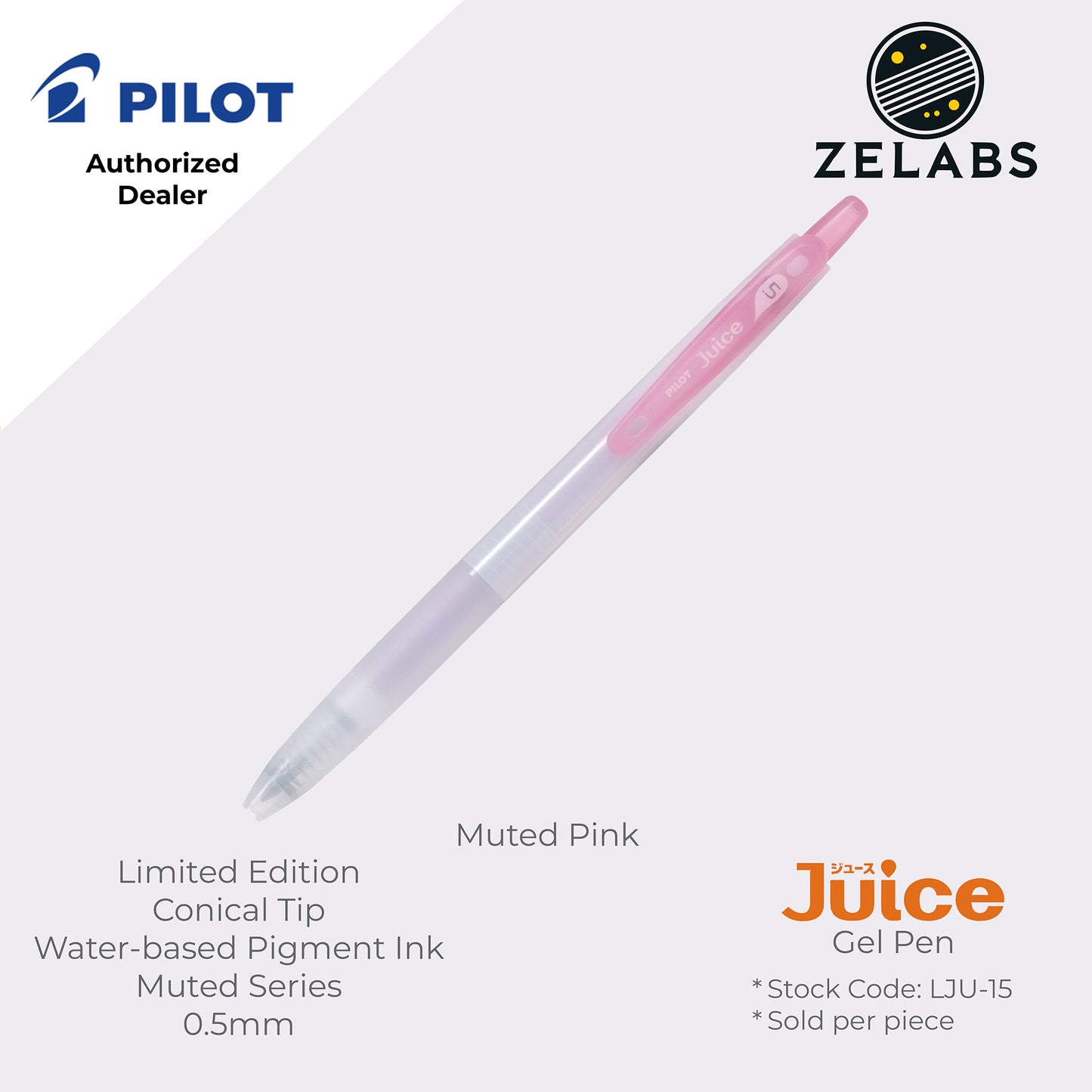 Pilot Juice Limited Edition Muted/Dusty Series Retractable Gel Pen - LJU-15-KU - 0.5mm