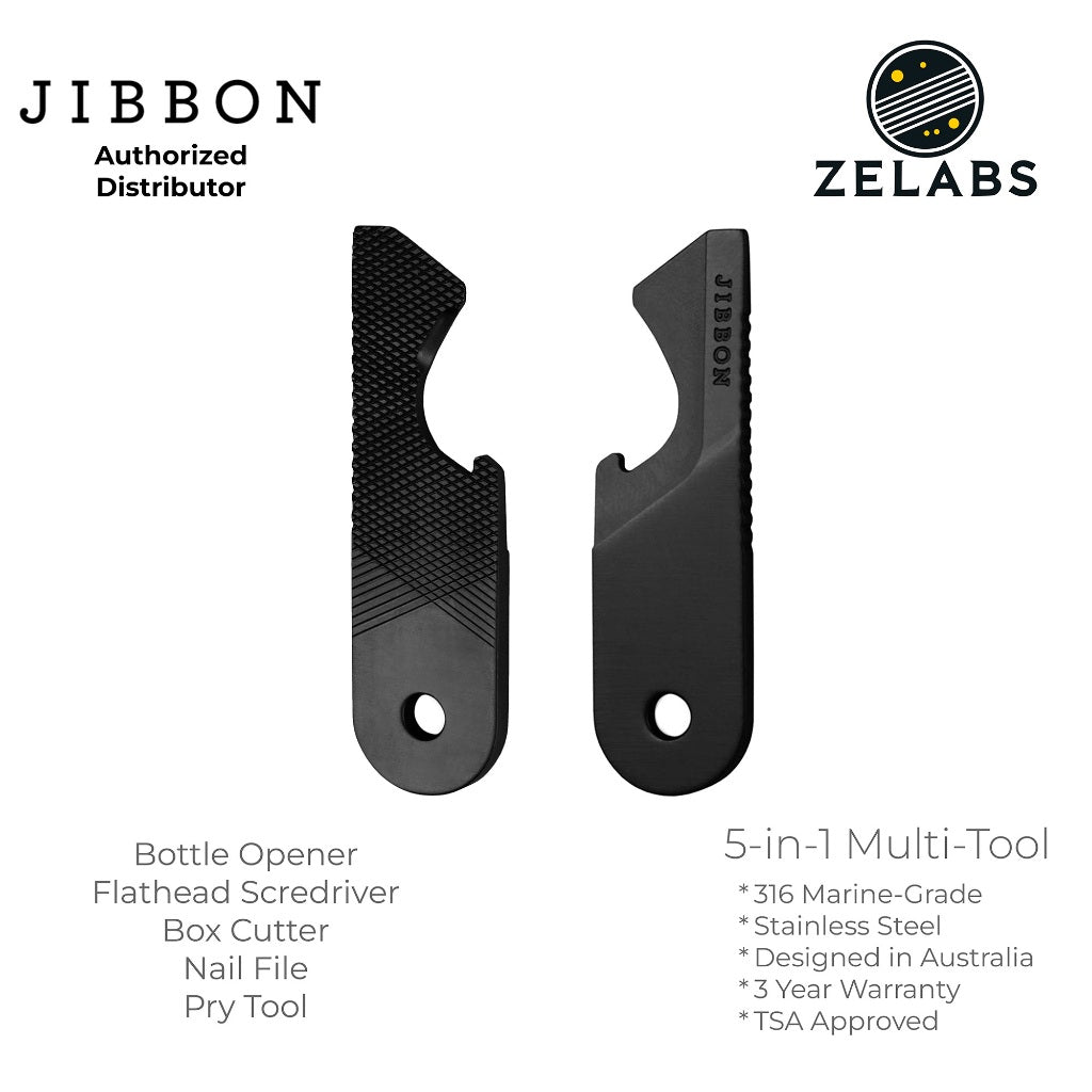 Jibbon Multifunctional EDC Keychain Multitool - 5-in-1 Key Organizer Tool