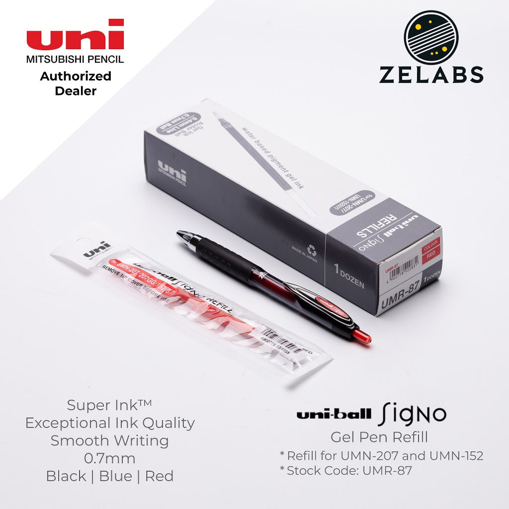 Uni Uni-Ball UMR-8 Signo Retractable Gel Pen Refills - UMR-83 | UMR-85N | UMR-87 | UMR-80