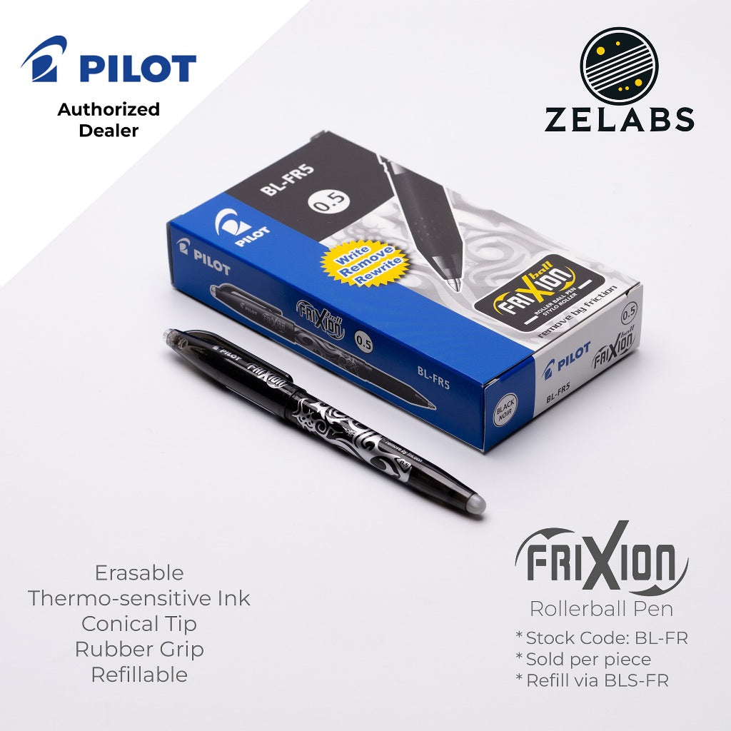 Pilot Frixion Ball Erasable Rollerball Pen - BL-FR5 | BL-FR7 - 0.5mm | 0.7mm