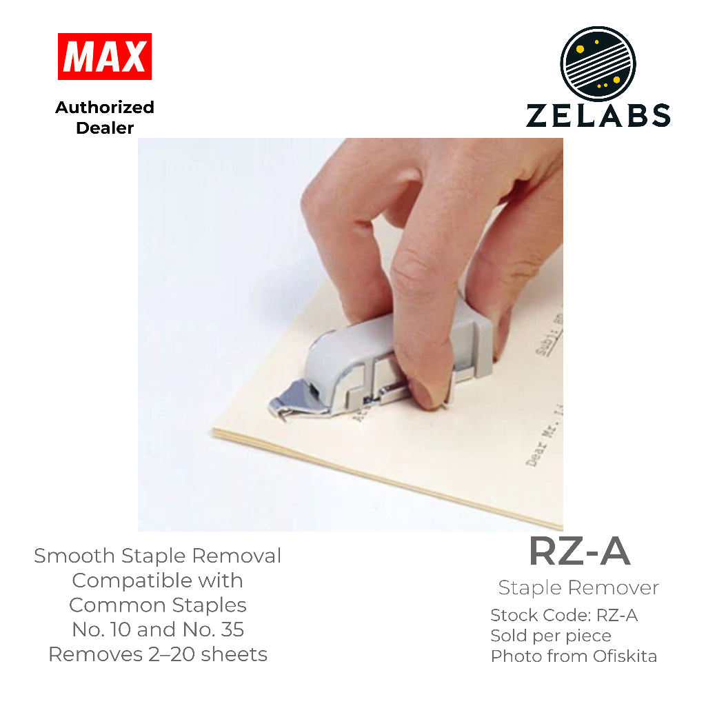 MAX Staple Remover RZ-A - Compatible with No.10 and No.35 Staples