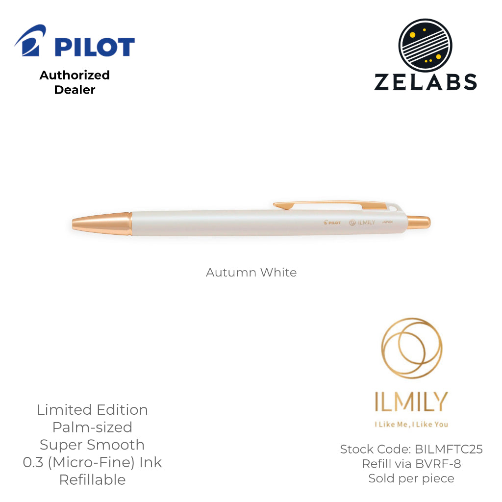 Pilot Acro 500 ILMILY Limited Edition White Christmas Series Ballpoint Pen (Palm-sized) - BILMFTC25