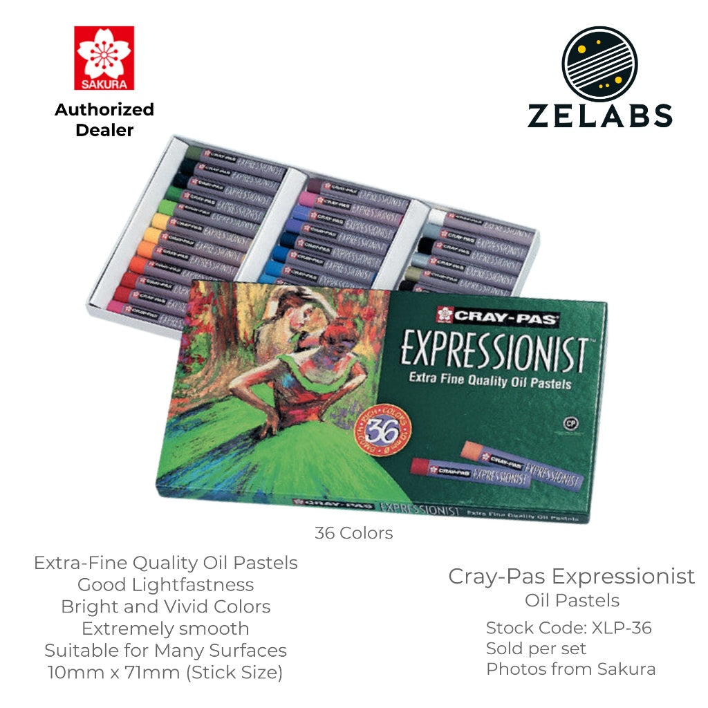 Sakura Cray-Pas Expressionist Oil Pastel Set - Extra-Fine Quality - (12 / 25 / 36 colors)