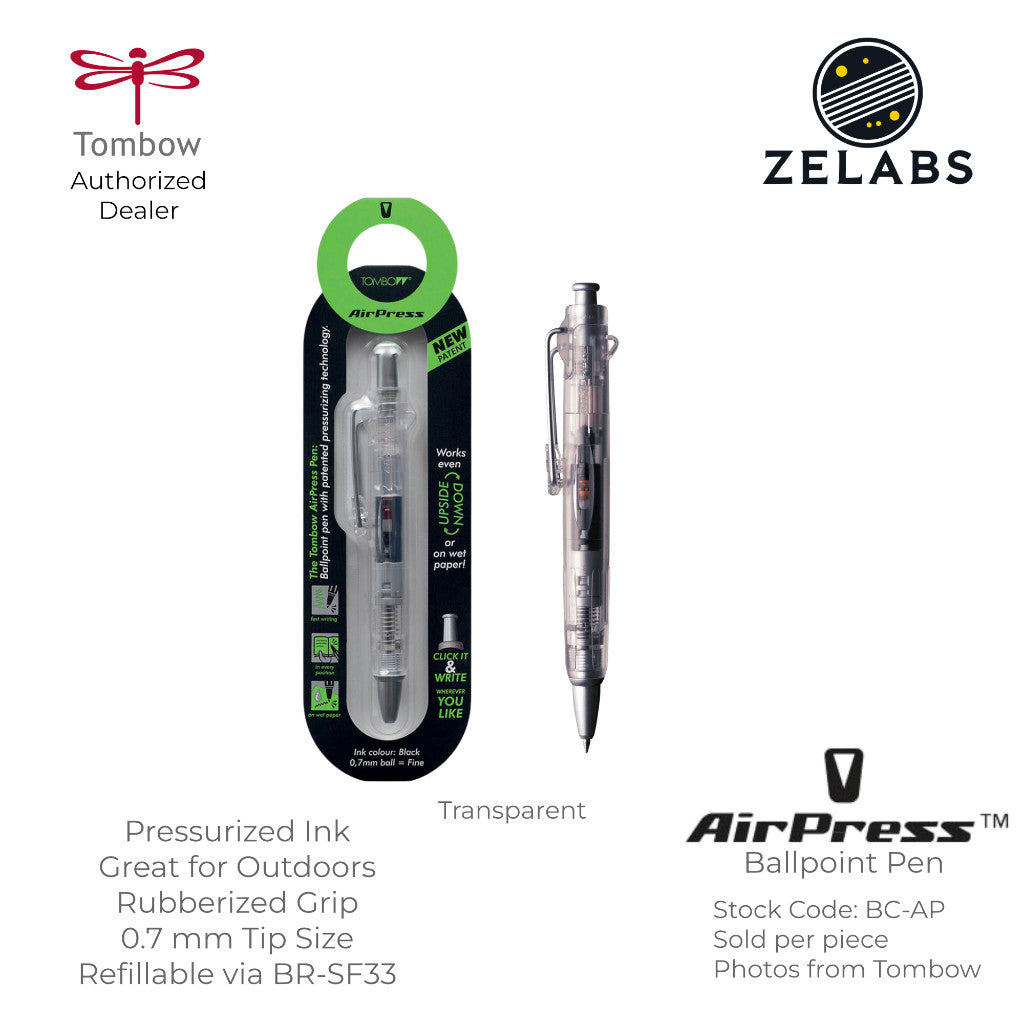 Tombow AirPress Pressurized Ink Retractable Ballpoint Pen - BC-AP- 0.7mm