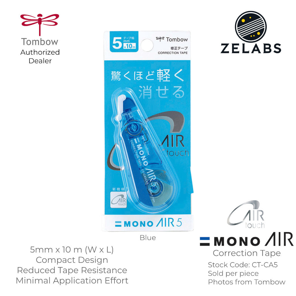 Tombow MONO AIR 5 Refillable Correction Tape - CT-CA5 - 5mm x 10m