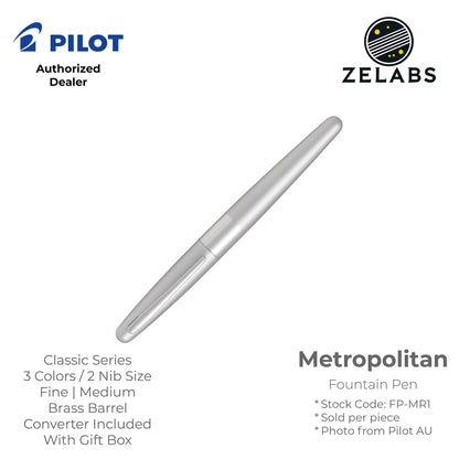 Pilot Metropolitan Fountain Pen - Classic Series - FP-MR1 - Fine | Medium