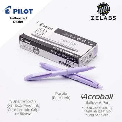 Pilot Acroball Extra Fine Ballpoint Pen - BAB-15 - 0.5mm