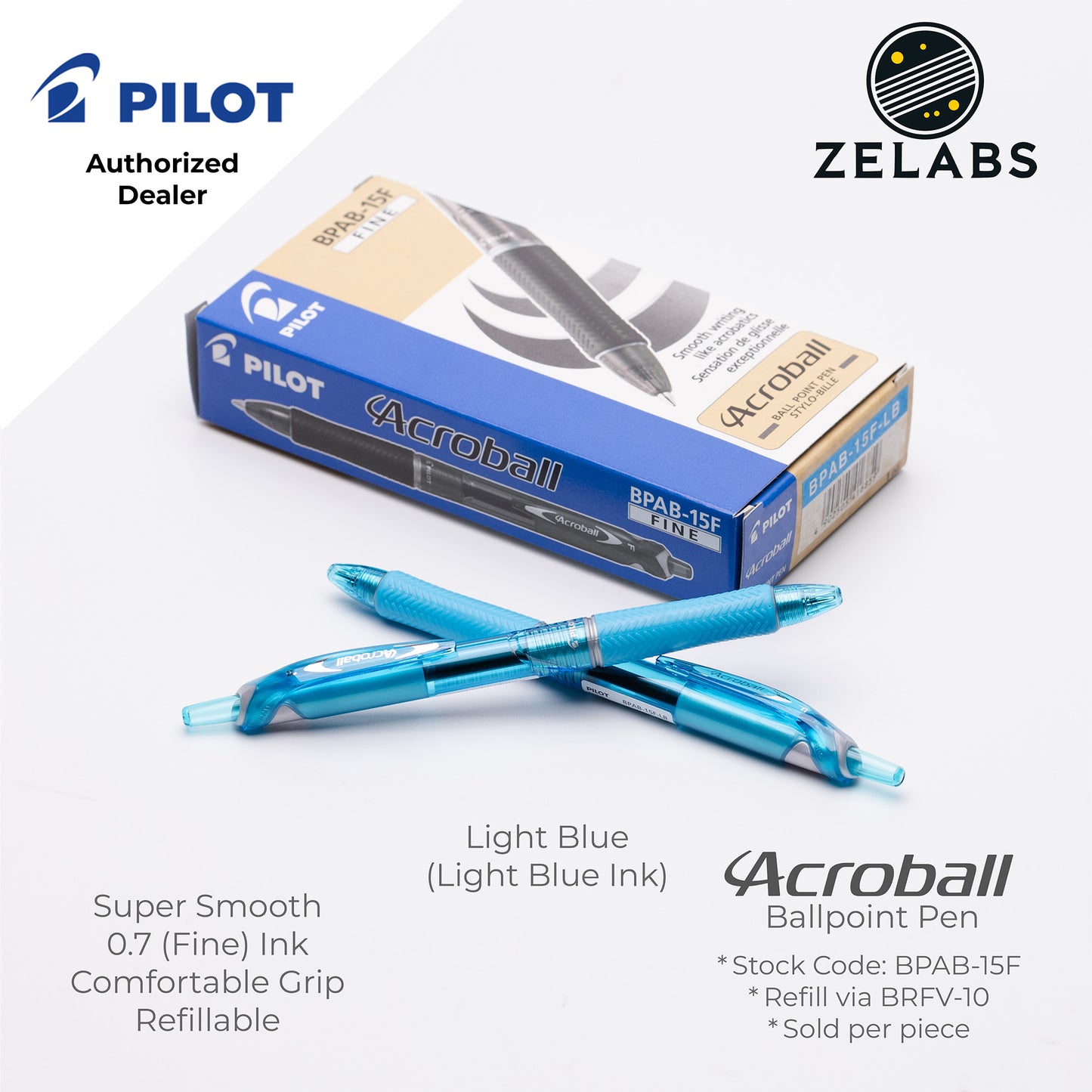 Pilot Acroball 150 Fine Ballpoint Pen - BPAB-15F - 0.7mm