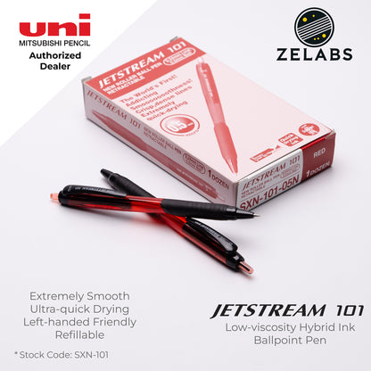 Uni Jetstream 101 Retractable Ballpoint Pen - SXN-101 - 0.5mm / 0.7mm