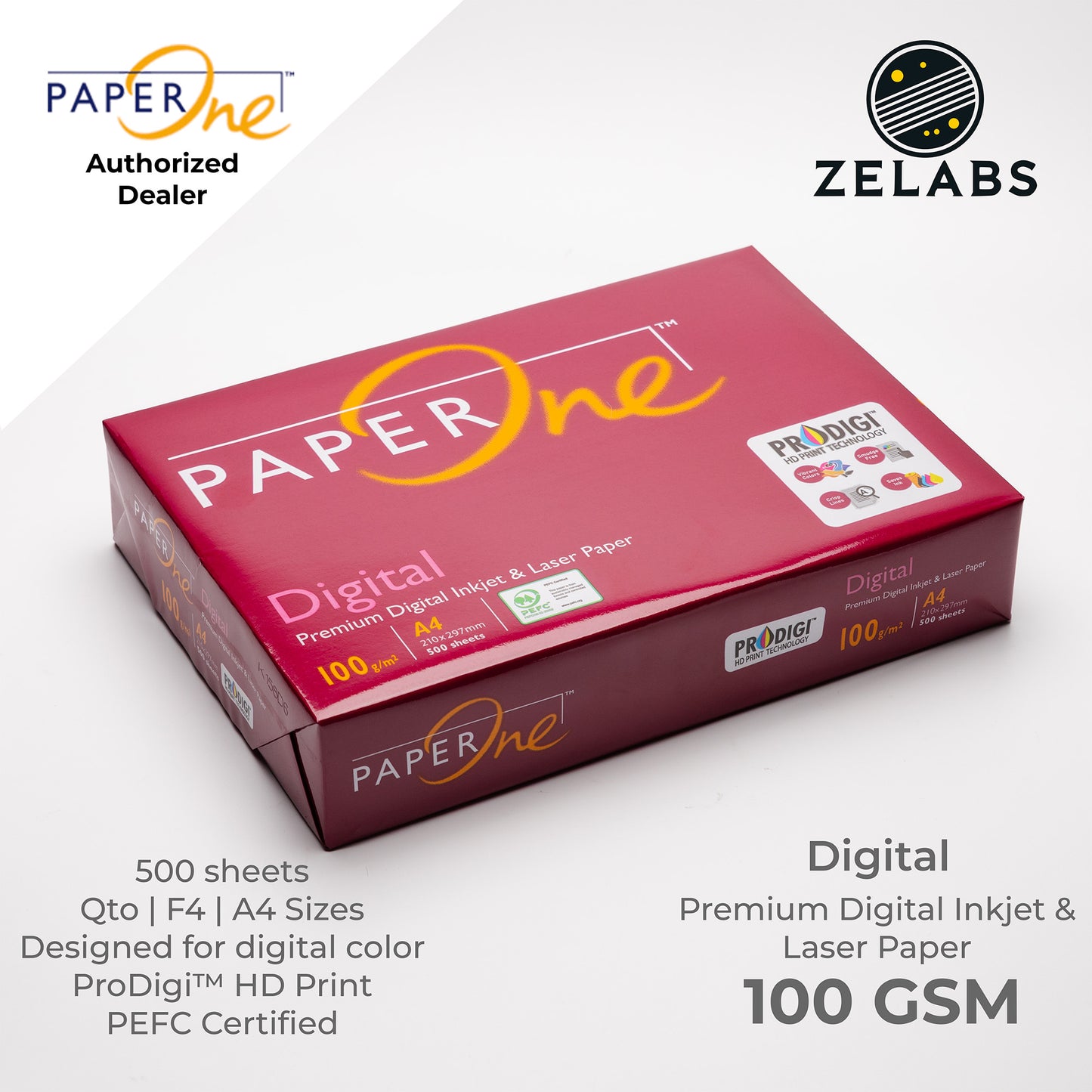 PaperOne Office Paper Copy Paper Copier / All Purpose - Short | F4 | A4 - 70 GSM | 80 GSM | 100 GSM