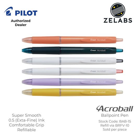 Pilot Acroball Extra Fine Ballpoint Pen - BAB-15 - 0.5mm