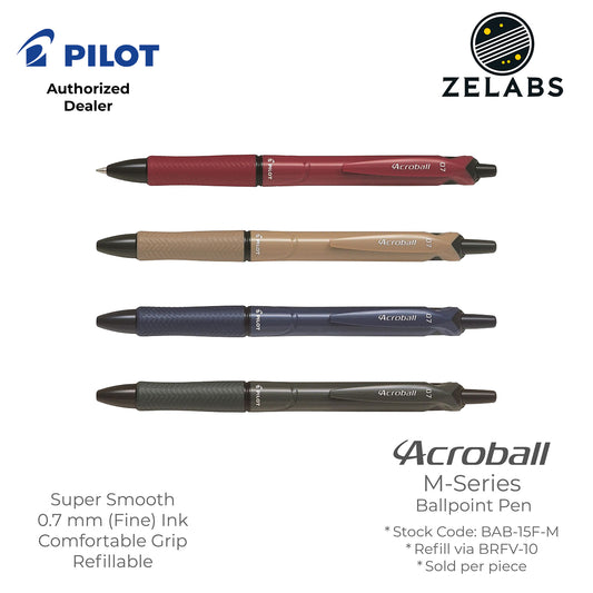 Pilot Acroball M-Series Fine Ballpoint Pen - BAB-15F-M - 0.7mm