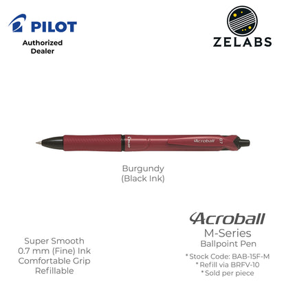 Pilot Acroball M-Series Fine Ballpoint Pen - BAB-15F-M - 0.7mm