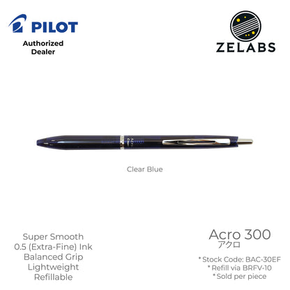 Pilot Acro 300 Extra Fine Ballpoint Pen - BAC-30EF - 0.5mm