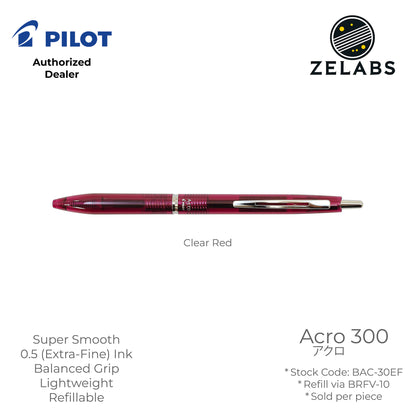 Pilot Acro 300 Extra Fine Ballpoint Pen - BAC-30EF - 0.5mm