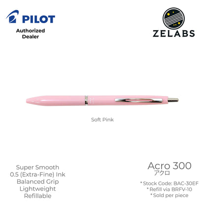 Pilot Acro 300 Extra Fine Ballpoint Pen - BAC-30EF - 0.5mm