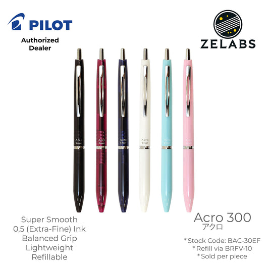 Pilot Acro 300 Extra Fine Ballpoint Pen - BAC-30EF - 0.5mm