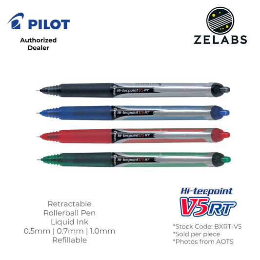 Pilot Hi-Tecpoint Retractable Roller ball Pen - BXRT V5 V7 V10 - 0.5mm | 0.7mm | 1.0mm