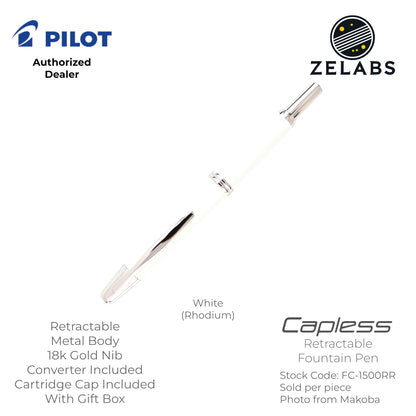 Pilot Capless / Vanishing Point Fountain Pen - Standard - 18k - FC-1800RB | FC-1500RR