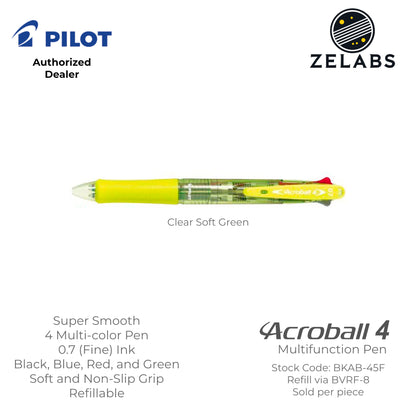 Pilot Acroball 4 Fine Multifunction Ballpoint Pen / Multi-Pen - BKAB-45F - 0.7mm