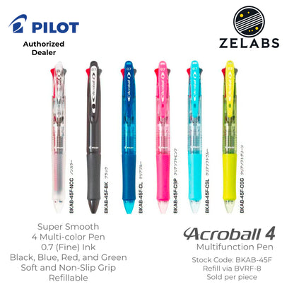 Pilot Acroball 4 Fine Multifunction Ballpoint Pen / Multi-Pen - BKAB-45F - 0.7mm