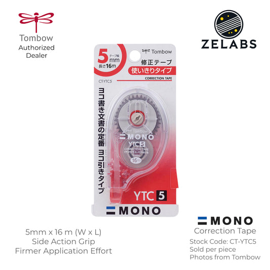 Tombow MONO Correction Tape - CT-YTC5 - 5mm x 16m