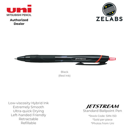 Uni Jetstream Standard / Sport Retractable Ballpoint Pen - SXN-150 - 0.5mm / 0.7mm
