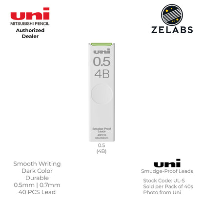 Uni Smudge-Proof Lead Mechanical Pencil Refill - UL-S - 0.5mm | 0.7mm