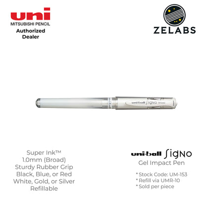 Uni Uni-Ball Signo Gel Impact Broad Capped Gel Pen - UM-153 - 1.0mm