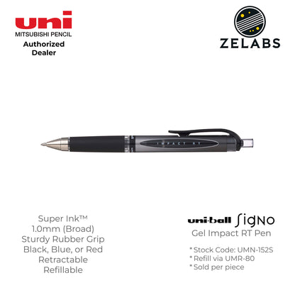 Uni Uni-Ball Signo Gel Impact RT Retractable Gel Pen - UMN-152S - 1.0mm