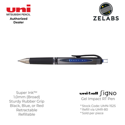 Uni Uni-Ball Signo Gel Impact RT Retractable Gel Pen - UMN-152S - 1.0mm