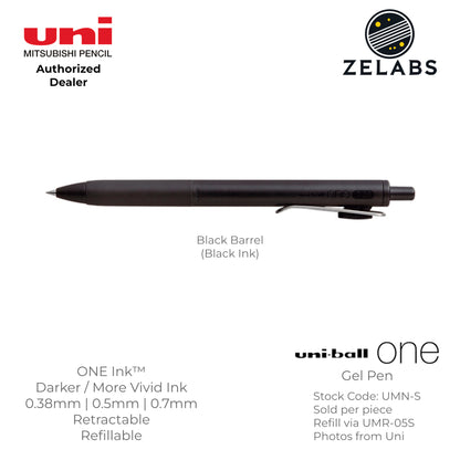 Uni Uni-Ball ONE Retractable Minimalist Gel Pen - UMN-S - 0.38mm / 0.5mm / 0.7mm