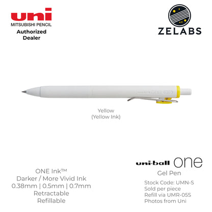 Uni Uni-Ball ONE Retractable Minimalist Gel Pen - UMN-S - 0.38mm / 0.5mm / 0.7mm