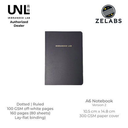 Unbranded Lab Minimalist A6 Notebook / Planner / Bullet Journal - Dotted / Ruled