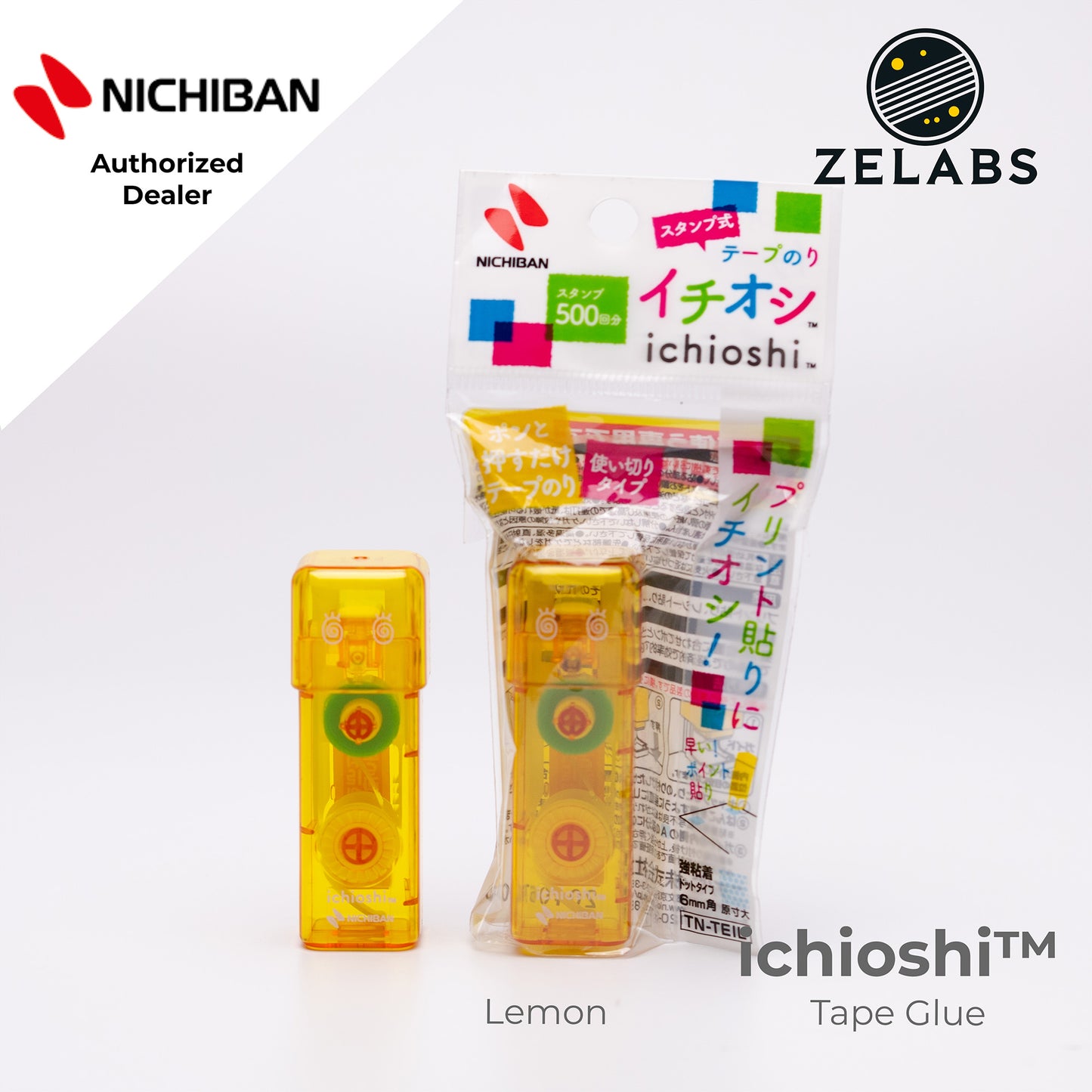 Nichiban Tenori Ichioshi (One Push) Tape Glue Stamp Adhesive - TN-TEI - 6mm