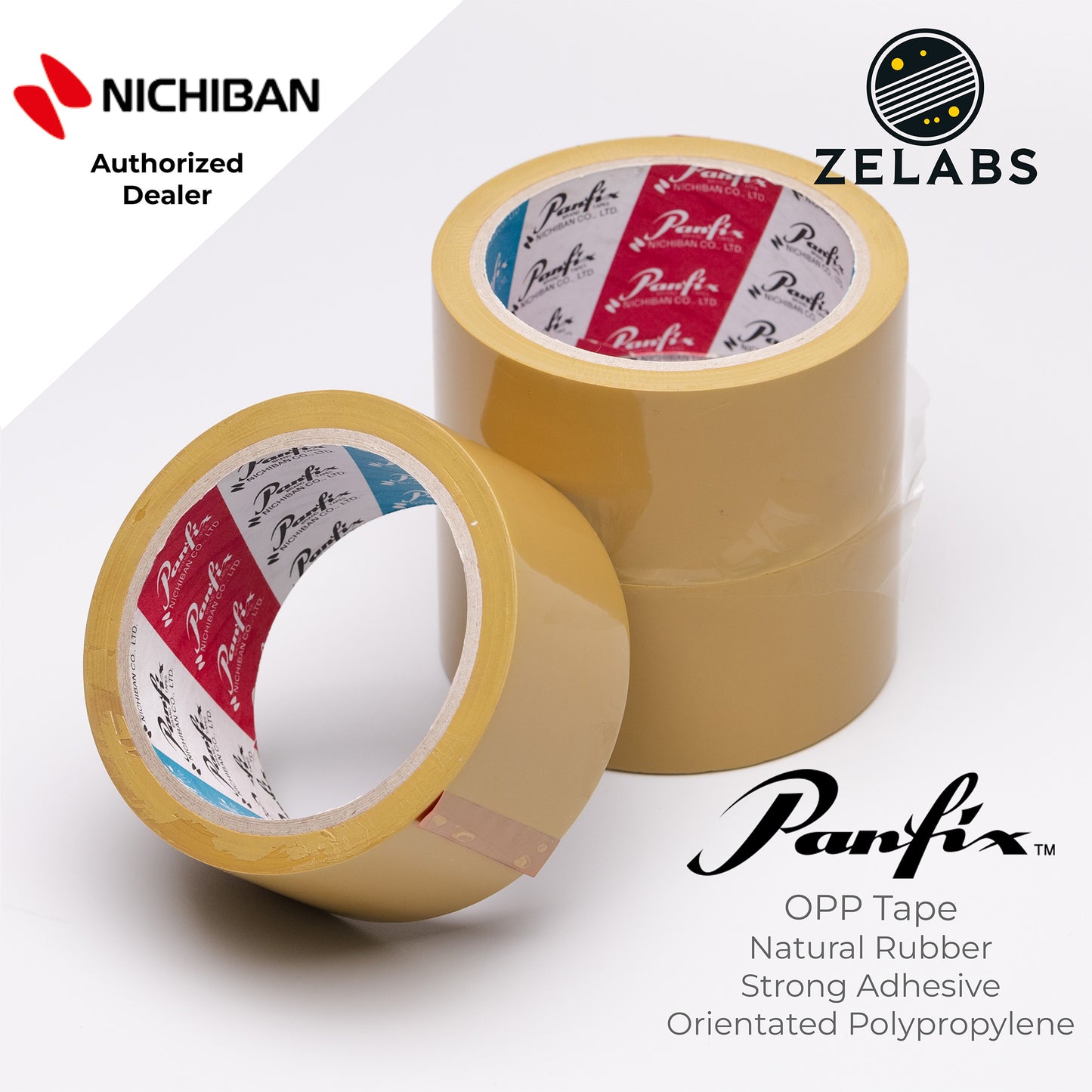 Nichiban Panfix OPP Packing Tape / Packaging Tape (1.89in x 1771.65in) 45m - POT