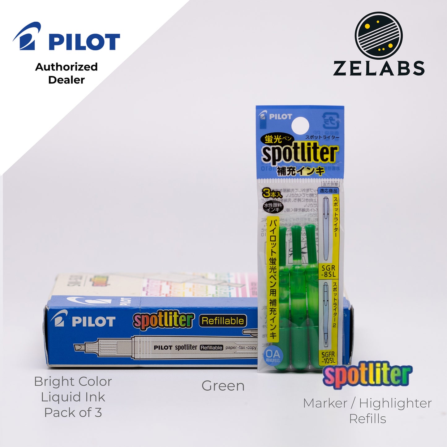 Pilot Spotliter Highlighter / Marker Refill - SGRF-12SL - Pack of 3s