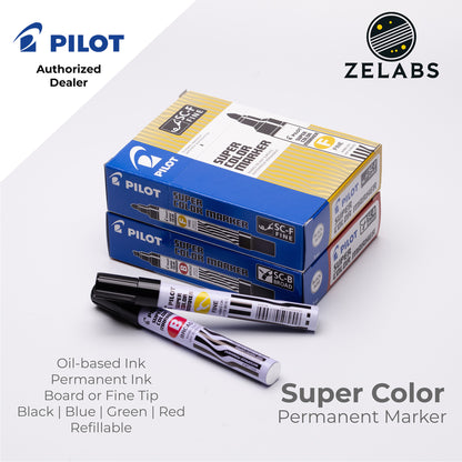 Pilot Super Color Permanent Marker - SC-F | SC-B - Fine | Broad