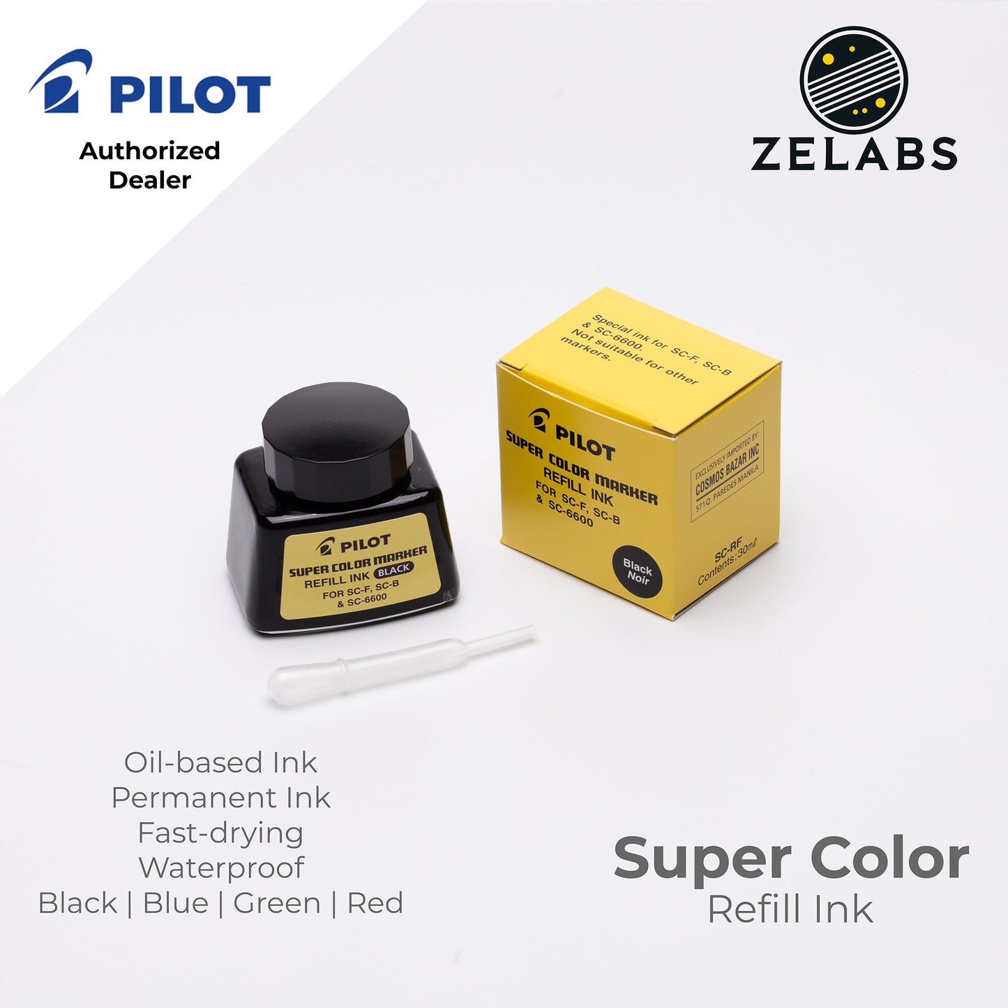 Pilot Super Color Permanent Marker Refill - SC-RF