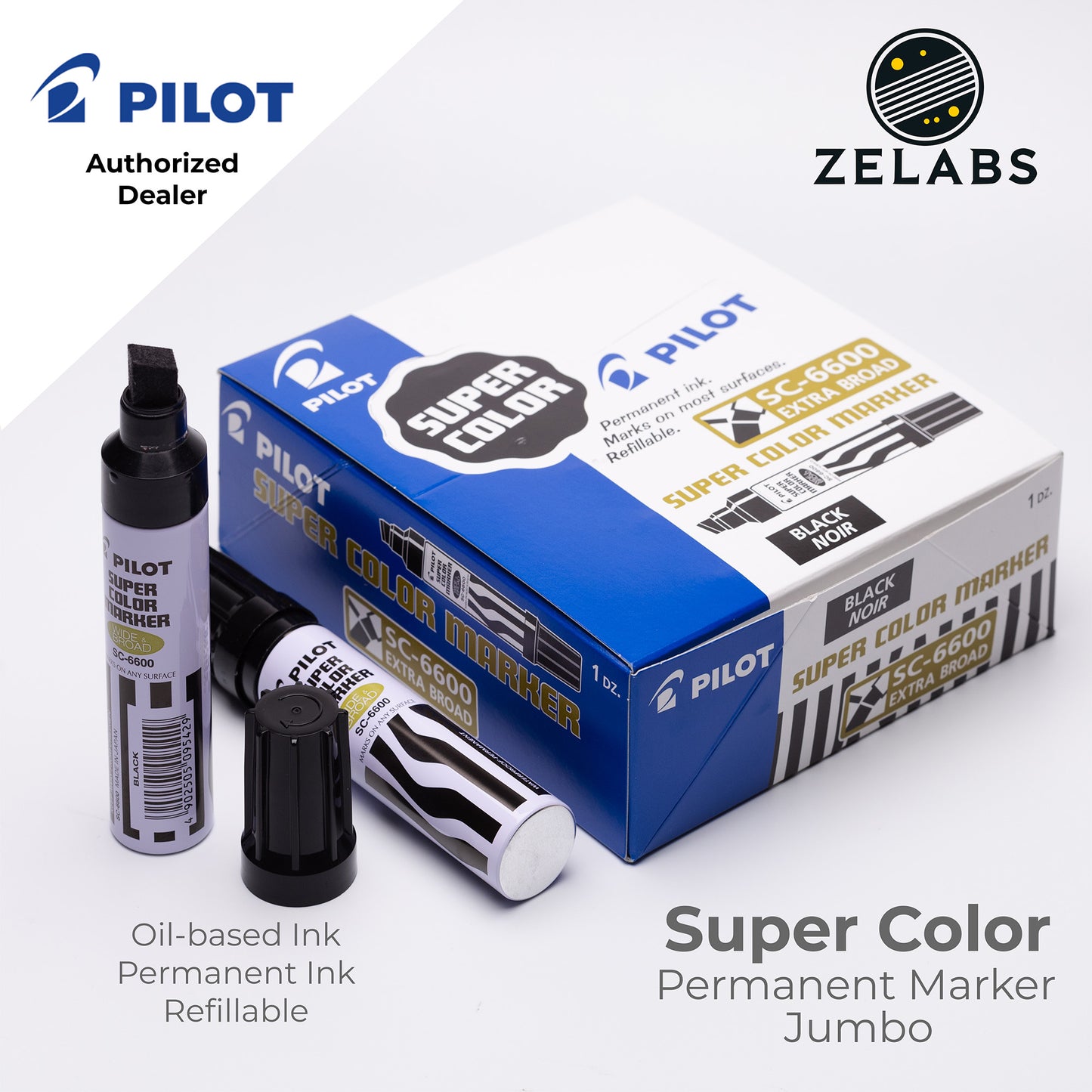 Pilot Super Color Jumbo Permanent Marker - SC-6600 - Jumbo