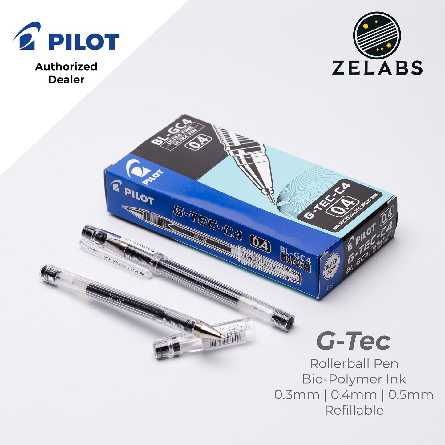 Pilot G-Tec-C Roller ball Pen - BL-GC - 0.3mm | 0.4mm | 0.5mm