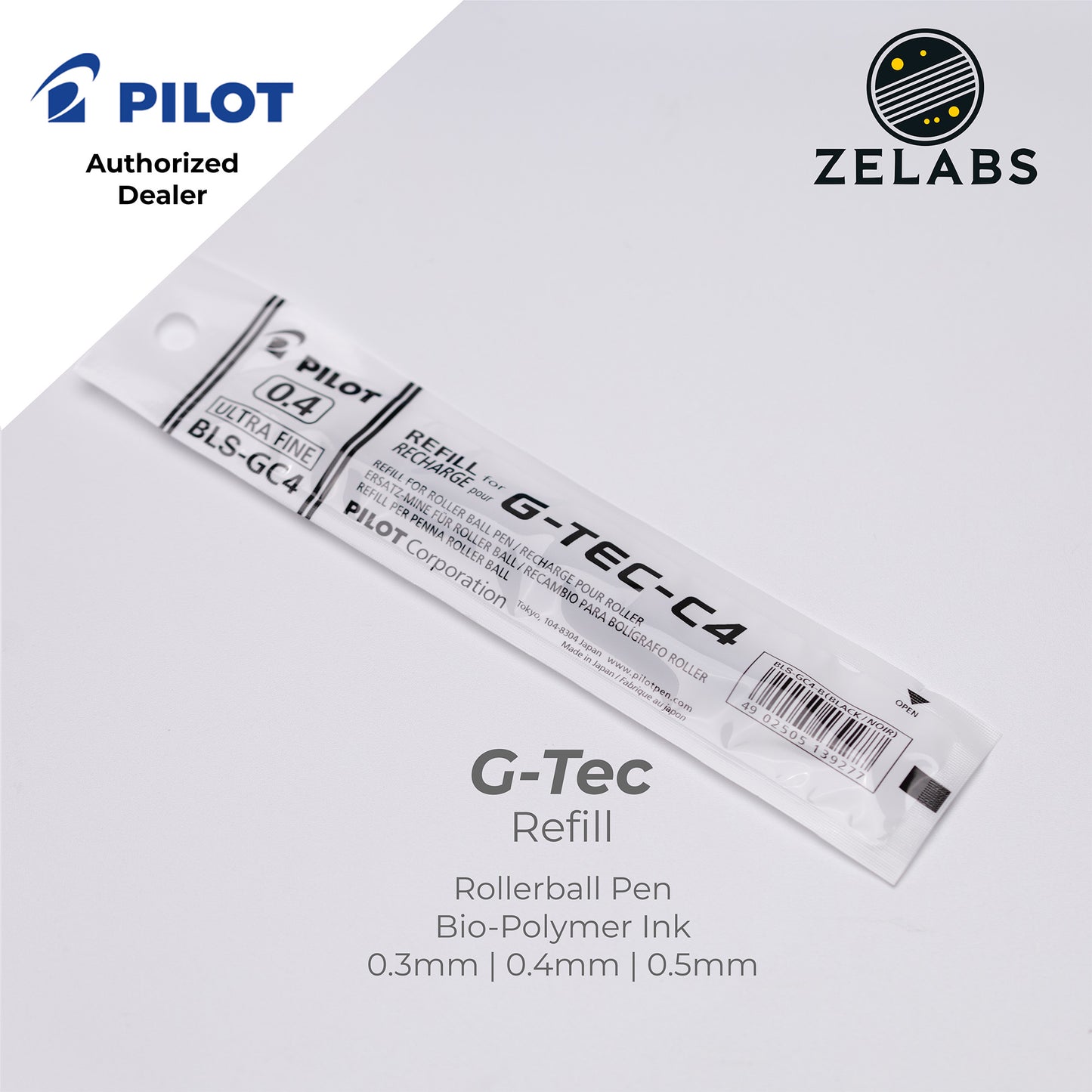 Pilot G-Tec-C Roller ball Refill - BLS-GC - 0.3mm | 0.4mm | 0.5mm