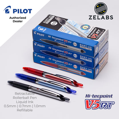 Pilot Hi-Tecpoint Retractable Roller ball Pen - BXRT V5 V7 V10 - 0.5mm | 0.7mm | 1.0mm