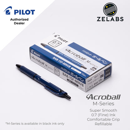 Pilot Acroball M-Series Fine Ballpoint Pen - BAB-15F-M - 0.7mm