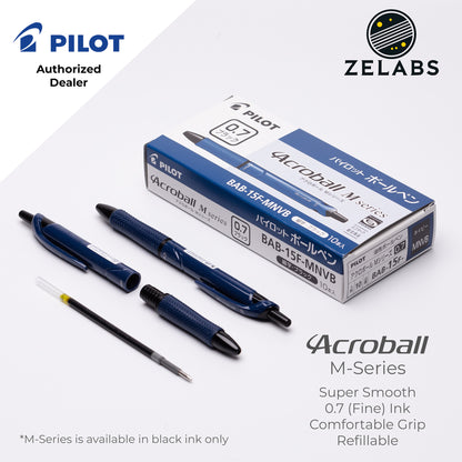 Pilot Acroball M-Series Fine Ballpoint Pen - BAB-15F-M - 0.7mm