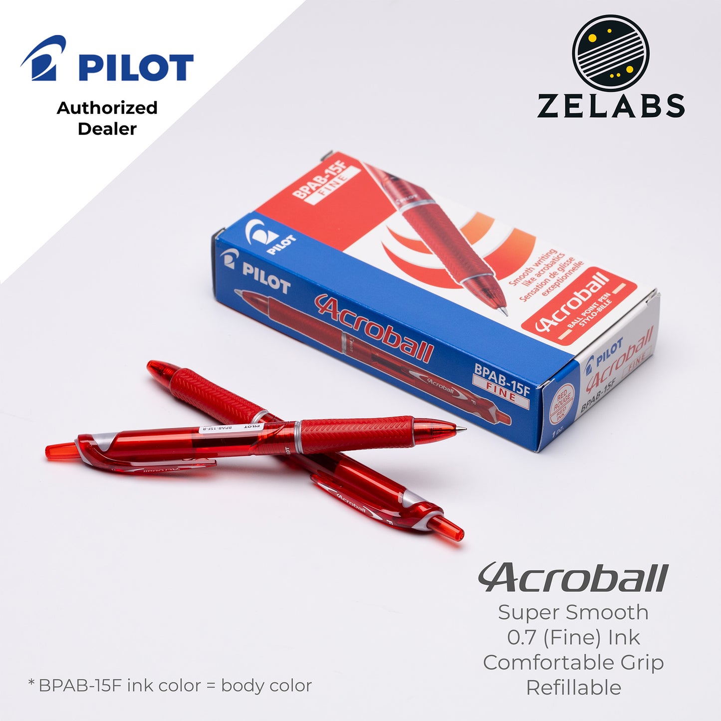 Pilot Acroball 150 Fine Ballpoint Pen - BPAB-15F - 0.7mm