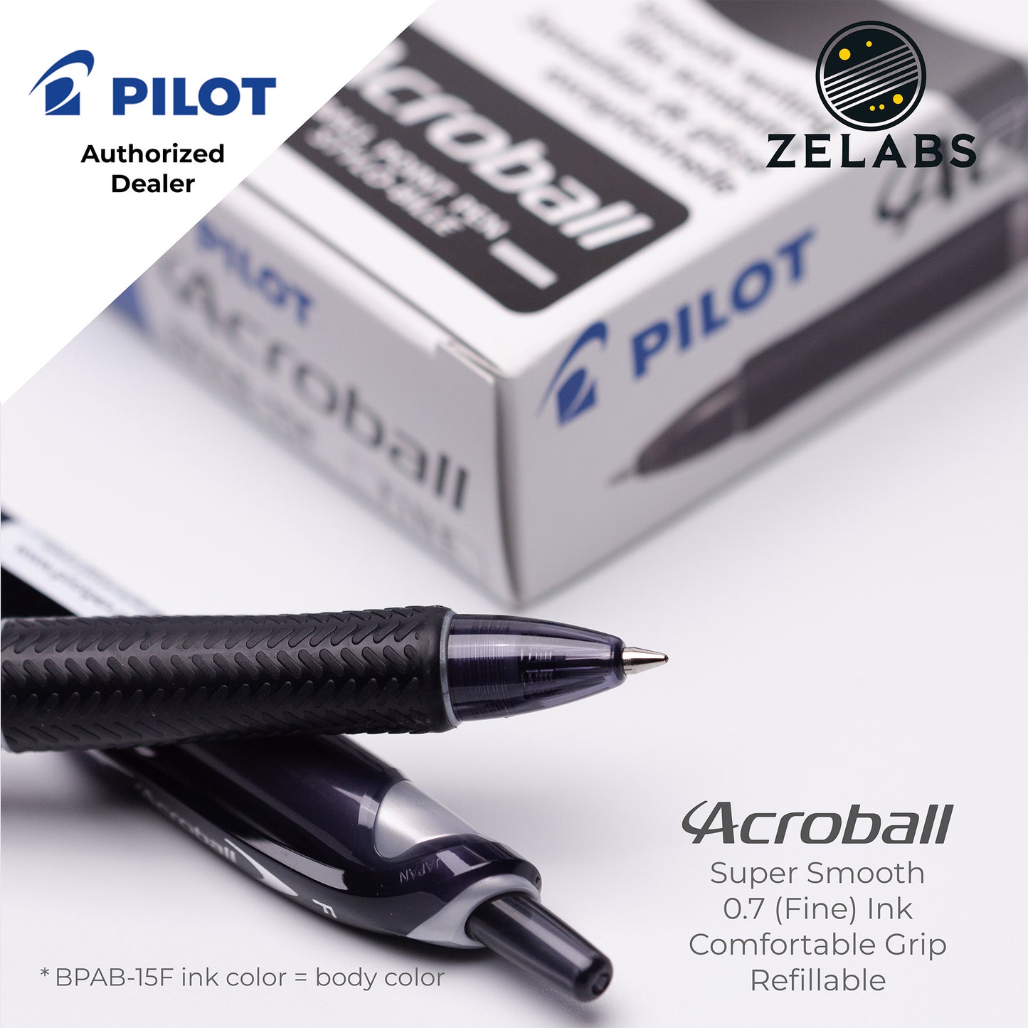 Pilot Acroball 150 Fine Ballpoint Pen - BPAB-15F - 0.7mm