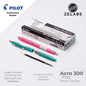 Pilot Acro 300 Neon Series Fine Ballpoint Pen - BAC-30F - 0.7mm