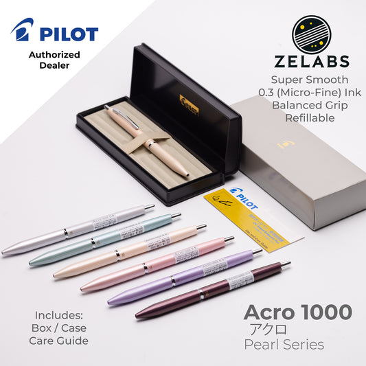 Pilot Acro 1000 Pearl Series Micro Fine Ballpoint Pen - BAC-1SMF - 0.3mm