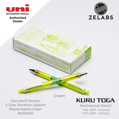 Uni Kuru Toga Standard Mechanical Pencil - M5-450T / M7-450T - 0.5mm / 0.7mm